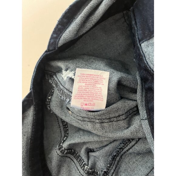 NoBo‎ Shortalls Womens Size Jr Medium 7/9 Blue Denim Distressed Overalls Grunge - Picture 11 of 13